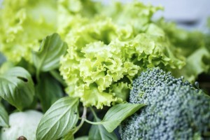 Lettuce, broccoli and greens
