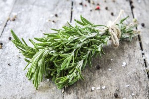a bunch of fresh rosemary